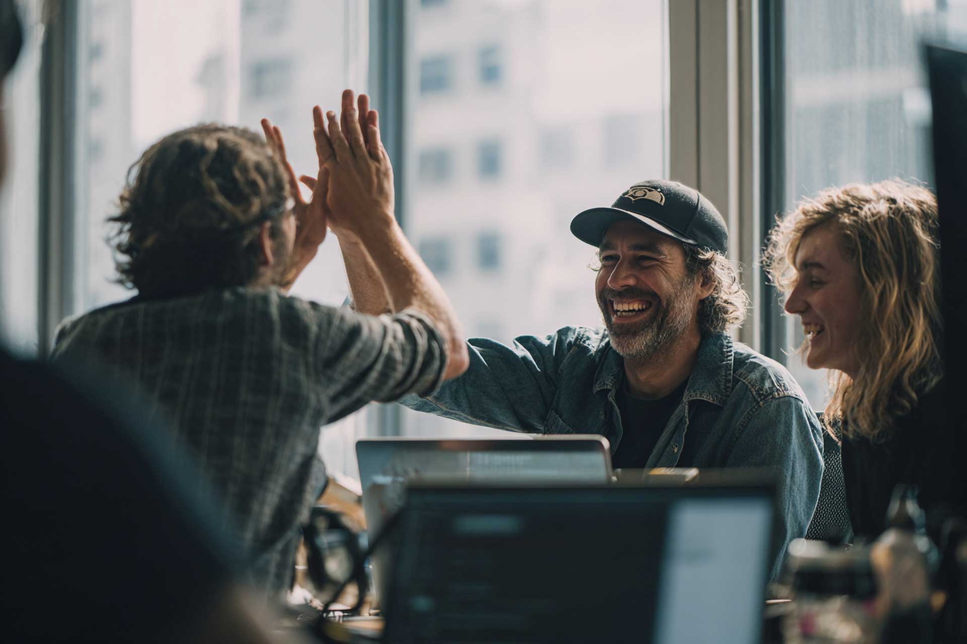 B2B SaaS Team High Five